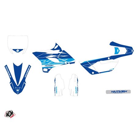 Kit Deco Moto Cross Outline Yamaha 85 YZ Bleu