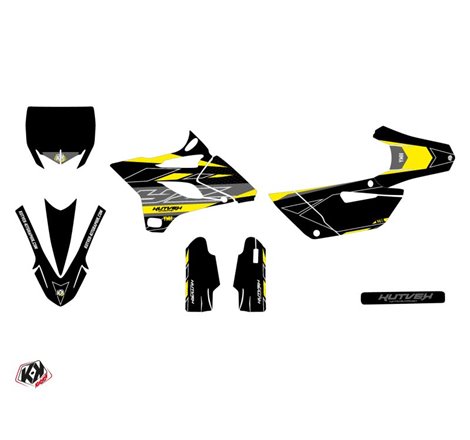 Kit Deco Moto Cross Outline Yamaha 85 YZ Jaune