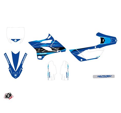 Kit Deco Moto Cross Outline Yamaha 85 YZ Cyan