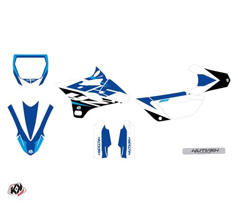 Kit Deco Moto Cross Skew Yamaha 85 YZ Bleu