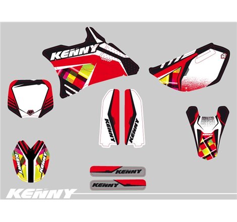 Kit Deco Moto Cross Kenny Yamaha 85 YZ Rouge