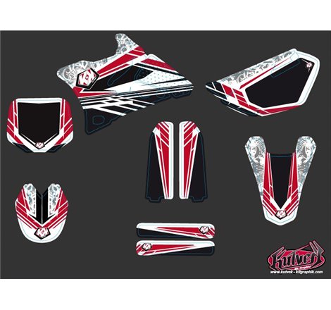 Kit Deco Moto Cross Spirit Yamaha 85 YZ Rouge