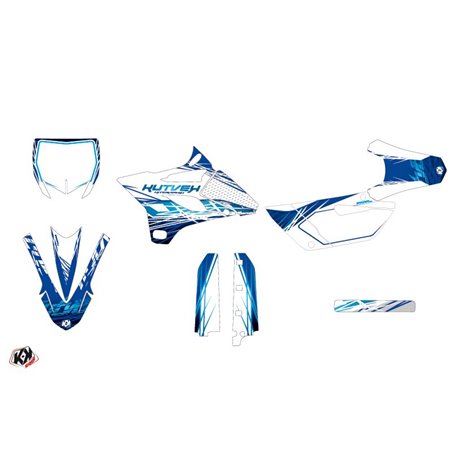 Kit Deco Moto Cross Eraser Yamaha 85 YZ Bleu