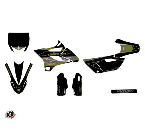 Kit Deco Moto Cross Outline Yamaha 85 YZ Kaki