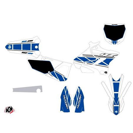 Kit Deco Moto Cross Replica Yamaha 125 YZ Blanc Bleu