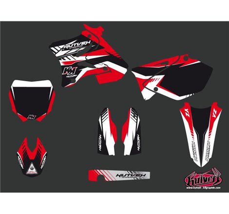 Kit Deco Moto Cross Pulsar Yamaha 125 YZ Rouge