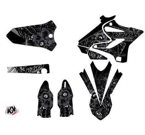 Kit Deco Moto Cross Zombies Dark Yamaha 250 YZ Noir LIGHT
