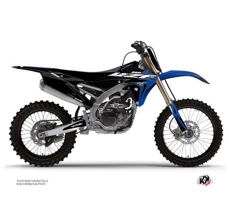 Kit Deco Moto Cross Halftone Yamaha 250 YZF Noir Bleu