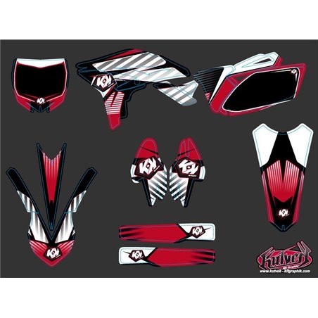 Kit Deco Moto Cross Factory Yamaha 250 YZF Rouge