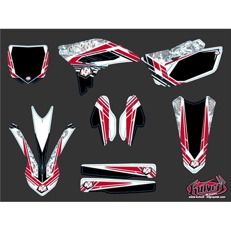 Kit Deco Moto Cross Spirit Yamaha 250 YZF Rouge