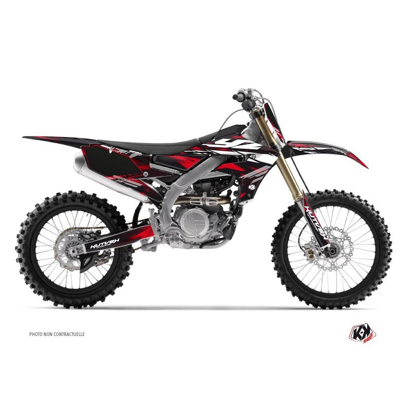 Kit Deco Moto Cross Techno Yamaha 250 YZF Rouge