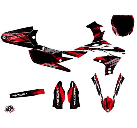 Kit Deco Moto Cross Techno Yamaha 250 YZF Rouge