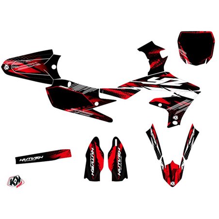 Kit Deco Moto Cross Techno Yamaha 250 YZF Rouge