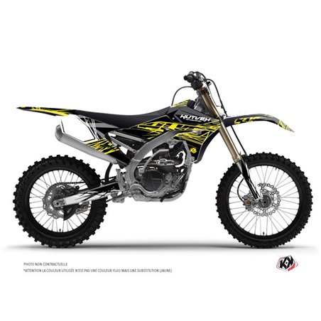 Kit Deco Moto Cross Eraser Fluo Yamaha 250 YZF Jaune