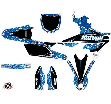 Kit Deco Moto Cross Predator Yamaha 250 YZF Bleu