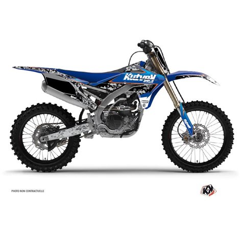 Kit Deco Moto Cross Predator Yamaha 250 YZF Noir Bleu