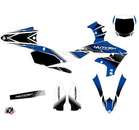 Kit Deco Moto Cross Stripe Yamaha 250 YZF Bleu