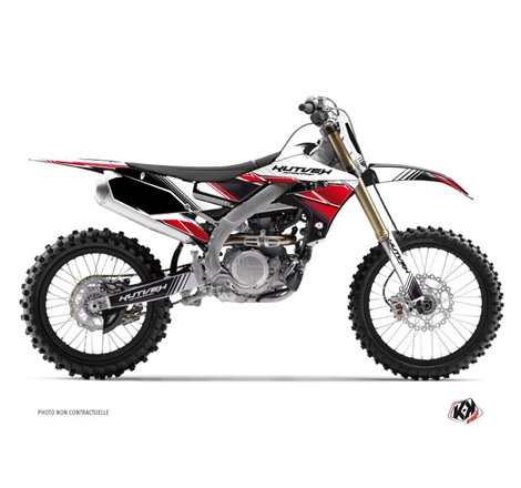 Kit Deco Moto Cross Stripe Yamaha 250 YZF Rouge