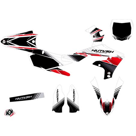 Kit Deco Moto Cross Stripe Yamaha 250 YZF Rouge