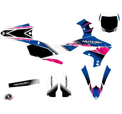 Kit Deco Moto Cross Stripe Yamaha 250 YZF Rose