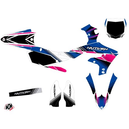 Kit Deco Moto Cross Stripe Yamaha 250 YZF Rose