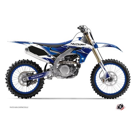 Kit Deco Moto Cross Stripe Yamaha 250 YZF Bleu Nuit