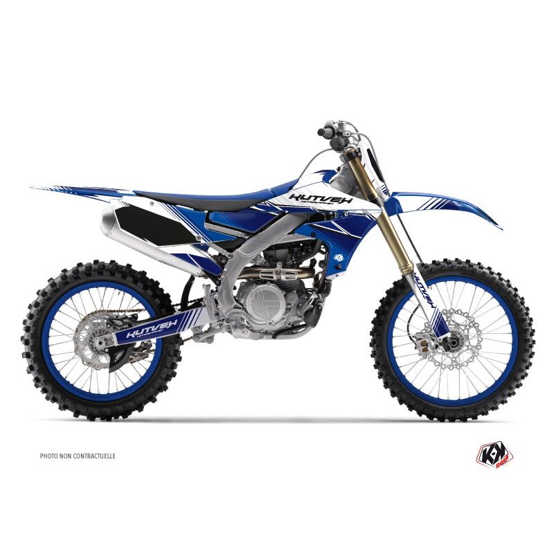 Kit Deco Moto Cross Stripe Yamaha 250 YZF Bleu Nuit