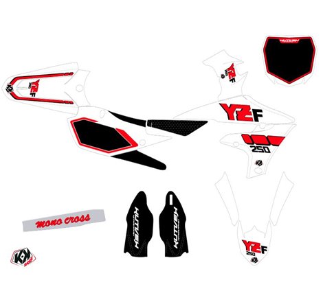 Kit Deco Moto Cross Vintage Yamaha 250 YZF Rouge