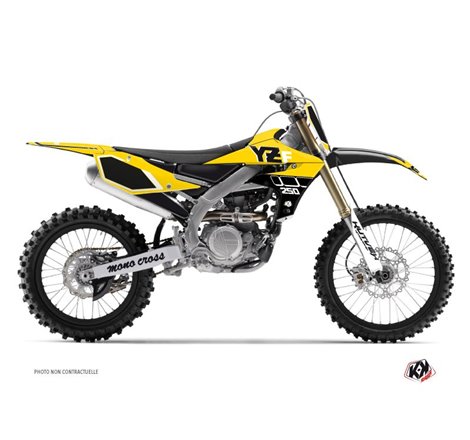 Kit Deco Moto Cross Vintage Yamaha 250 YZF Jaune