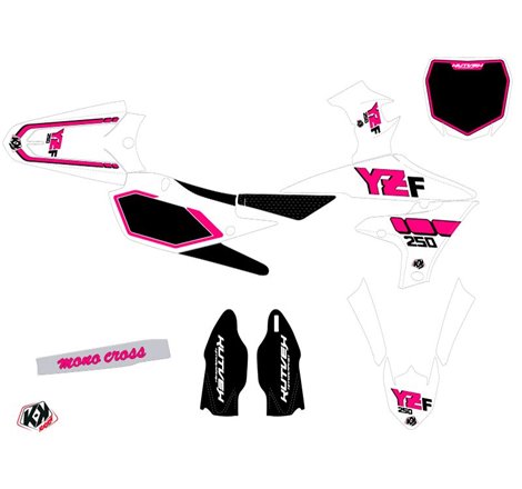 Kit Deco Moto Cross Vintage Yamaha 250 YZF Rose