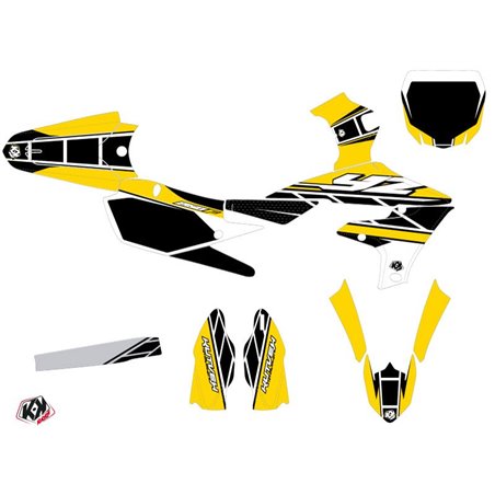Kit Deco Moto Cross Replica Yamaha 250 YZF Jaune