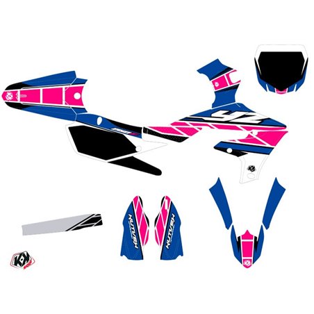 Kit Deco Moto Cross Replica Yamaha 250 YZF Rose