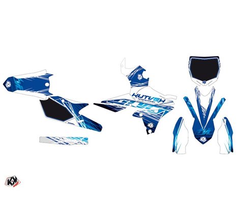 Kit Deco Moto Cross Eraser Yamaha 250 YZF Bleu