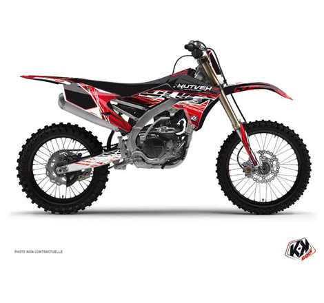 Kit Deco Moto Cross Eraser Yamaha 250 YZF Rouge Blanc