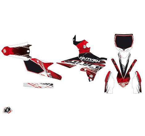 Kit Deco Moto Cross Eraser Yamaha 250 YZF Rouge Blanc