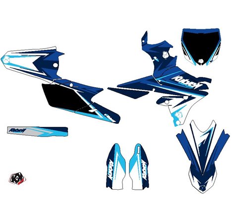 Kit Deco Moto Cross Stage Yamaha 250 YZF Bleu