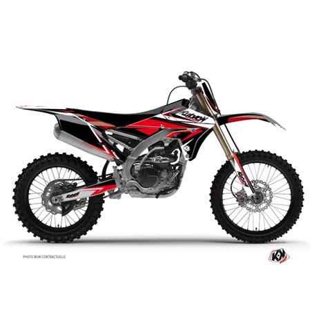 Kit Deco Moto Cross Stage Yamaha 250 YZF Noir Rouge