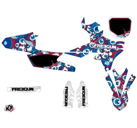 Kit Deco Moto Cross Freegun Eyed Yamaha 250 YZF Rouge