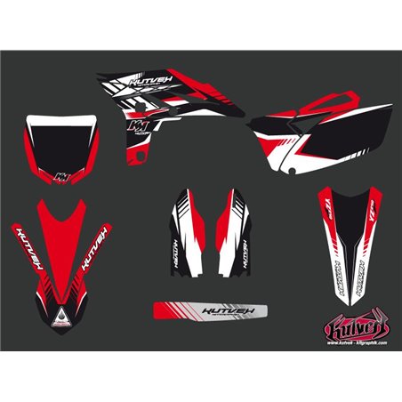 Kit Deco Moto Cross Pulsar Yamaha 250 YZF Rouge