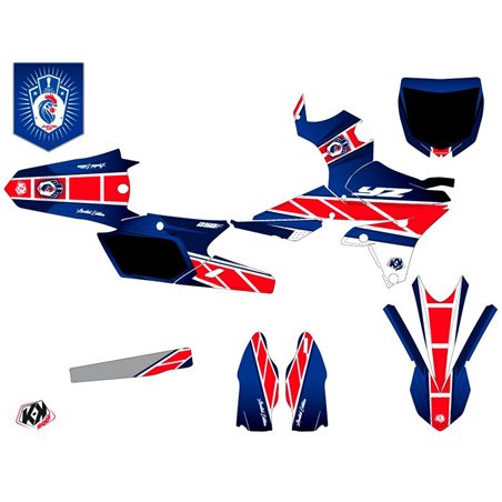 Kit Deco Moto Cross Replica France 2018 Edition Limitee Yamaha 250 YZF