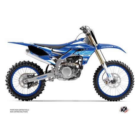 Kit Deco Moto Cross Outline Yamaha 250 YZF Bleu