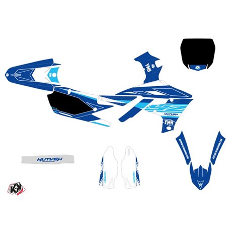 Kit Deco Moto Cross Outline Yamaha 250 YZF Bleu