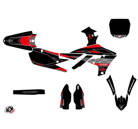 Kit Deco Moto Cross Outline Yamaha 250 YZF Rouge