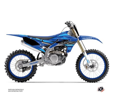 Kit Deco Moto Cross Outline Yamaha 250 YZF Cyan