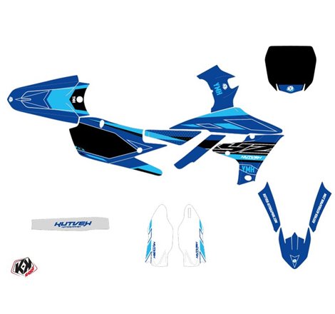Kit Deco Moto Cross Outline Yamaha 250 YZF Cyan