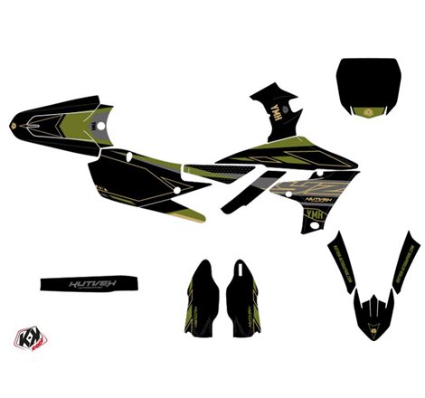 Kit Deco Moto Cross Outline Yamaha 250 YZF Kaki