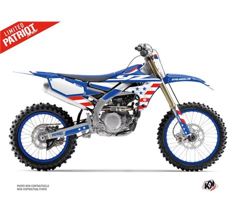 Kit Deco Moto Cross Patriot Yamaha 250 YZF Bleu