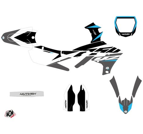Kit Deco Moto Cross Skew Yamaha 250 YZF Gris