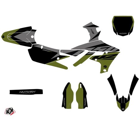 Kit Deco Moto Cross Skew Yamaha 250 YZF Kaki