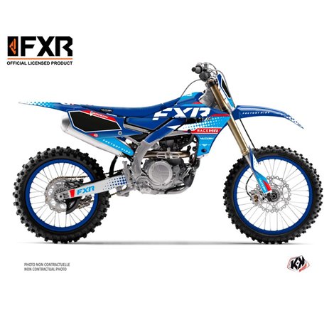 Kit Deco Moto Cross FXR N3 Yamaha 250 YZF Bleu
